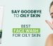 A bottle of face wash designed for oily skin, featuring a sleek design and clear labeling for effective cleansing.